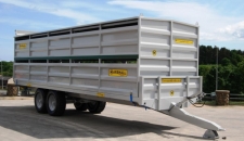 25' Livestock Container c/w Host Trailer Finished in Grey