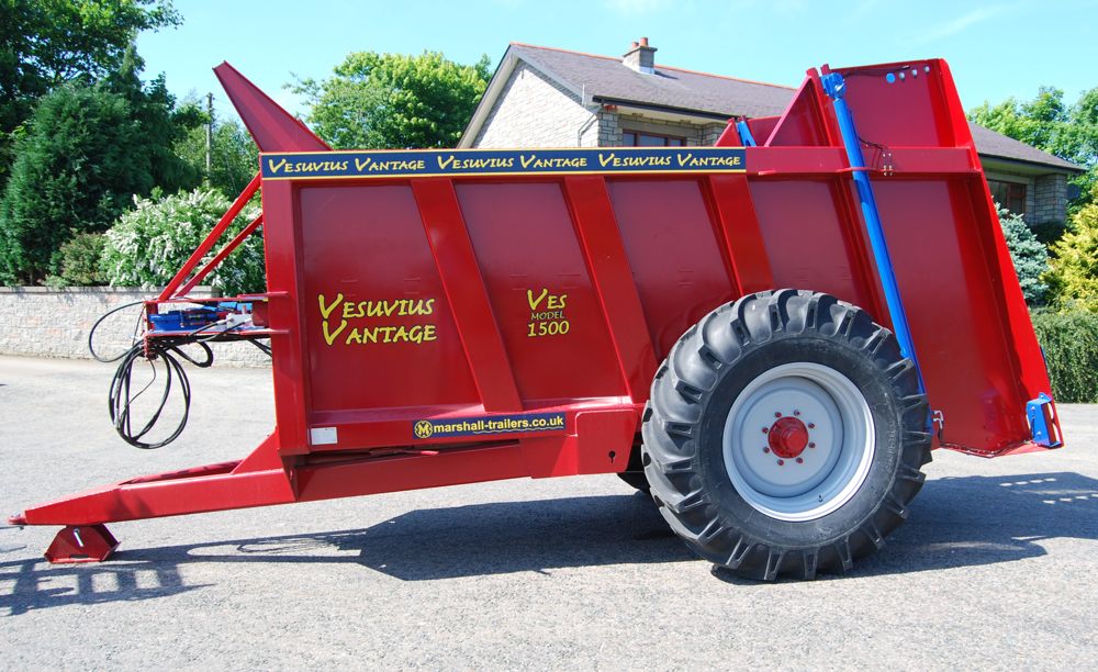 Marshall Trailers Rear Discharge Muck Spreaders VES1500