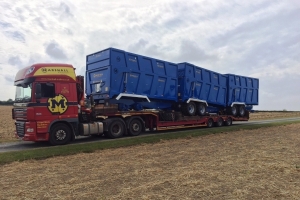 Three QM/1400 Silage Trailers Delivery