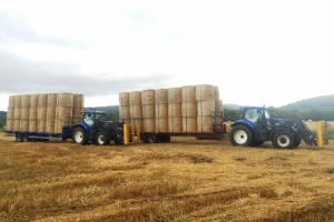 Old & New BC/32 Bale Trailers
