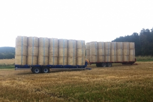 Old & New BC/32 Bale Trailers