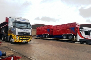 Two Lorries Ready to Leave