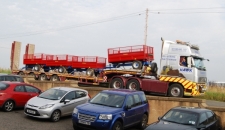 Load of Drop-side Trailers