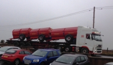 Three Muckspreaders Loaded