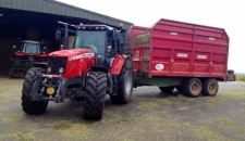 Gavin Robertson's Marshall Trailer with Massey Ferguson