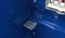 QM Range Internal Step - Inside the bodies of our QM range a removable access step is fitted. Folded and fabricated from chequered plate the step is then galvanized to provide a long service life.