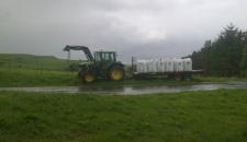 Marshall Bale Trailer & John Deere Tractor
