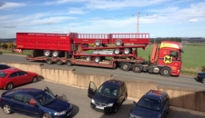 Marshall DAF Lorry Leaving The Factory