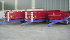 Three T4U trailers bought by the Carlile Lewis Partnership, including two identical QM/14s and a QMD/14H Dump Trailer.