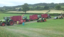 Mathew Waller's Fleet of Marshall Silage Trailers