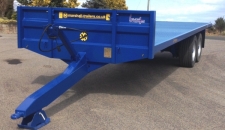 Marshall BC/27 Bale Trailer, Newholland Blue, 420x180 10stud Axles