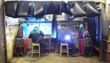Lackham Students Using Welders Provided by Marshalls