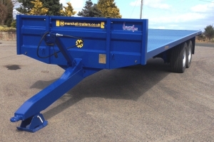Marshall BC/27 Bale Trailer, Newholland Blue, 420x180 10stud Axles