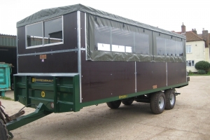Bespoke Marshall BC/21 Bale Trailer Retrofitted With Shooting Hide