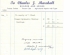 Marshall Trailer Receipt 1959