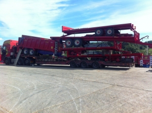 Marshall DAF Lorry Preparing to Leave the Factory