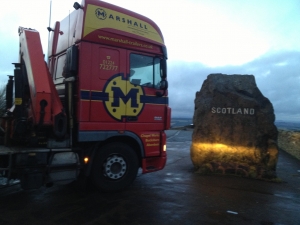 Marshall DAF Lorry at the Scottish Border