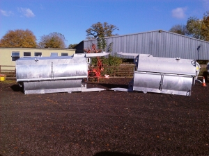 Marshall Muckspreaders Just Arrived at the College Awaiting Final Assembly