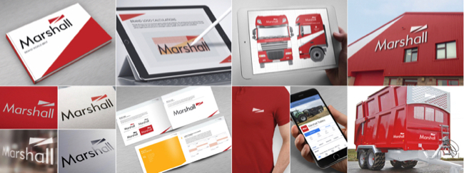 Marshall Trailers branding