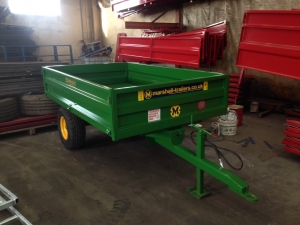 John Deere Green S/2 Drop-side Trailer