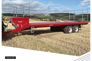 Bale Trailer in Field