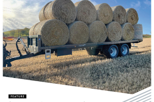 Bale Trailer with bales