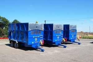 Three QM/1400 Silage Trailers