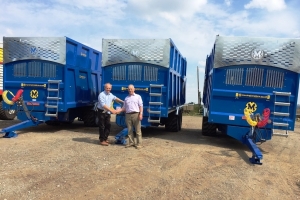 Three QM/1400 Silage Trailers