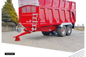 Silage trailer front view