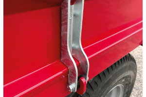 Hinges on side of trailer