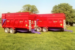 Phil and Mike Eccleston's QM12 Silage Trailers