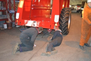 Students Finishing a VES Rear-discharge Spreader