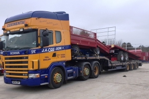 Lorry Load of Drop-side and Bale Trailers
