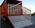 Ramps and gates on a Marshall livestock trailer